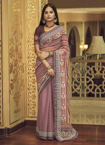 Grab These Fine Colored Saree Pair With Blouse.These Saree And Blouse Are Fabricated On Georgette.Its Beautified With Printed,Thread,Sequance Embroidery Work.