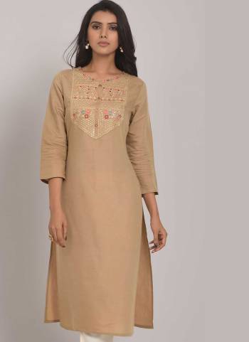 Grab These Casual Wear Kurti in Fine Colored.These Kurti is Fabricated On Muslin Cotton.Its Beautified With Thread,Sequance Embroidery Work.