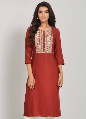 Grab These Readymade in Fine Colored.Its Fabricated On Viscose Rayon Blend Come With Designer Coding Embroidery Work.