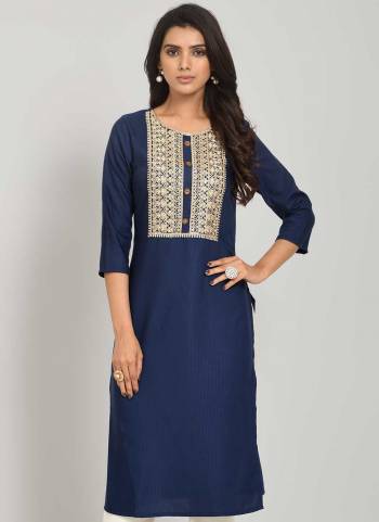 Grab These Readymade in Fine Colored.Its Fabricated On Viscose Rayon Blend Come With Designer Coding Embroidery Work.