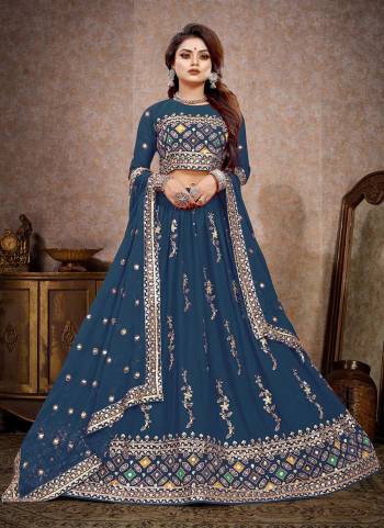 For A Designer Look,Grab These Lehenga Choli in Fine Colored Pair With Designer Blouse And Dupatta.These Blouse And Lehenga Are Fabricated On Viscose Georgette Pair With Viscose Georgette Dupatta.Its Beautified With Heavy Thread,Sequance Embroidery Work.