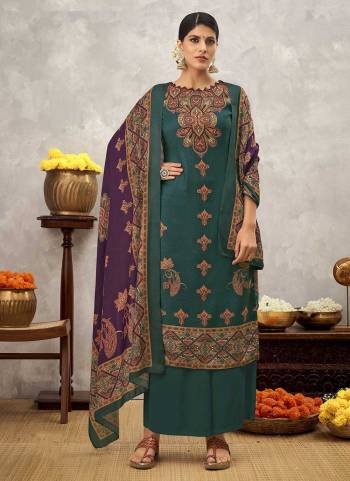 Grab These Plazzo Suit in Fine Colored Pair With Bottom And Dupatta.These Top And Bottom Are Fabricated On Pashmina Pair With Pashmina  Dupatta.Its Beautified With  Digital Printed, Stone Work