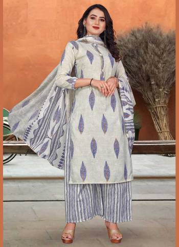 Grab These Beautiful Colored Suit.These Top And Bottom Are Fabricated On Cotton Pair With Chiffon Dupatta.Its Beautified With  Digital Printed Work.