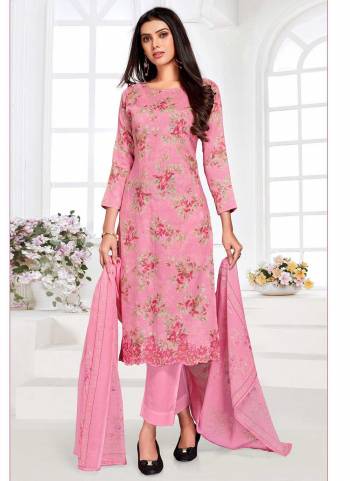 Grab These Beautiful Colored Suit.These Top And Bottom Are Fabricated On Cotton Satin Pair With Chiffon Dupatta.Its Beautified With   Digital Printed, Thread,Jari Embroidery Work.