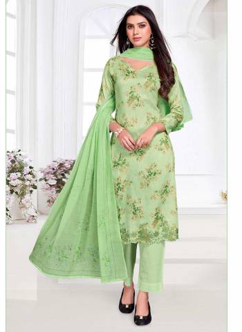 Grab These Beautiful Colored Suit.These Top And Bottom Are Fabricated On Cotton Satin Pair With Chiffon Dupatta.Its Beautified With   Digital Printed, Thread,Jari Embroidery Work.