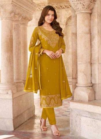 Grab These Beautiful Colored Suit.These Top And Bottom Are Fabricated OnGeorgette Pair With Georgette Dupatta.Its Beautified With Heavy Designer Embroidery Work.