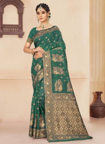 Grab These Festive Wear Saree in Fine Colored Pair With Blouse.These Saree And Blouse Are Fabricated On Cotton Silk.Its Beautified With Wevon Designer Work.