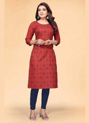 For A Casual Wear,Grab These Readymade Kurti in Fine Colored.These Kurti is Fabricated On Cotton Sulb.Its Beautified With Designer Printed Work.