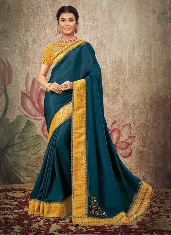 For A Bold And Beautiful Look,GrabThese Saree in Fine Colored.These Saree is Fabricated On Silk Georgette Pair With Raw Silk Blouse.Its Beautified With Heavy Designer Work.