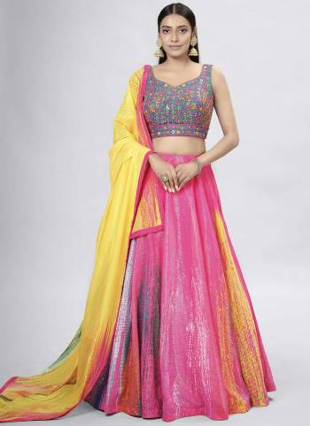 Grab These Fancy Lehenga Choli in Fine Colored These Lehenga And Blouse Are Fabricated On Art Silk Pair With Art Silk Dupatta.Its Beautified With Digital Printed, Thread Embroidery,Hand Work.