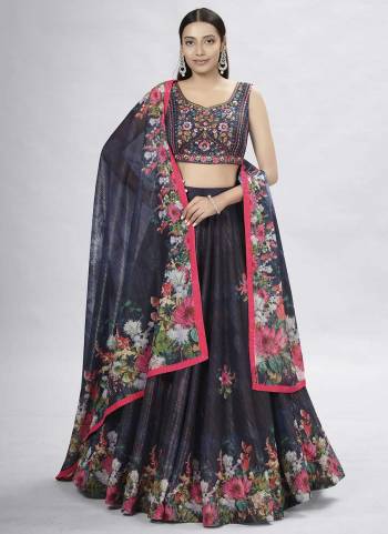 Grab These Fancy Lehenga Choli in Fine Colored These Lehenga And Blouse Are Fabricated On Art Silk Pair With Art Silk Dupatta.Its Beautified With Digital Printed, Thread Embroidery,Hand Work.