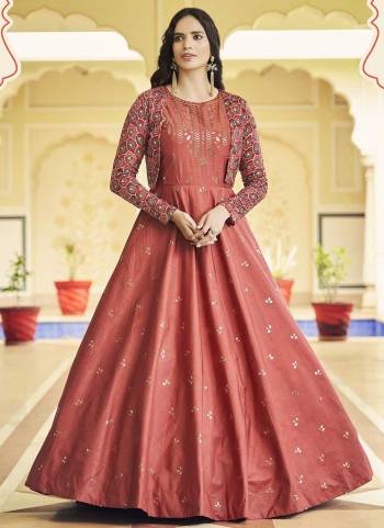 For A Festive Wear,Grab These Goen in Fine Colored Pair With koti.These Gown is Fabricated On Cotton Pair With Cotton Koti.Its Beautified With Designer Thread,Sequance Embroidery Work.