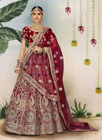 For A Designer Look,Grab These Lehenga Choli in Fine Colored Pair With Designer Blouse And Dupatta.These Blouse And Lehenga Are Fabricated On Velvet Pair With Soft Net Dupatta.Its Beautified With Heavy Designer Work.