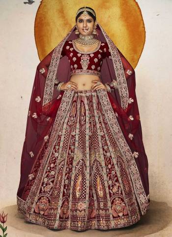 For A Designer Look,Grab These Lehenga Choli in Fine Colored Pair With Designer Blouse And Dupatta.These Blouse And Lehenga Are Fabricated On Velvet Pair With Soft Net Dupatta.Its Beautified With Heavy Designer Work.