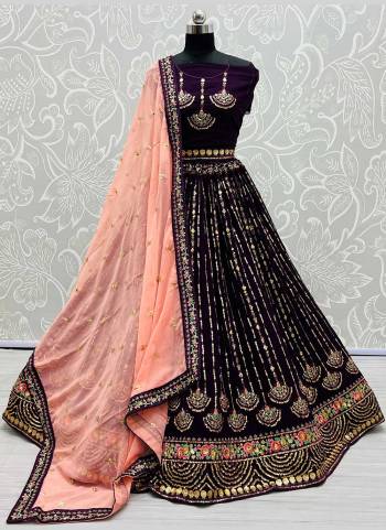 Grab These Beautiful Looking Lehenga Choli in Fine Colored.These Lehenga And Blouse Are Fabricated On Georgette Pair With Georgette Blouse.Its Beautified With German Jari, Multi Thread Embroidery Work.