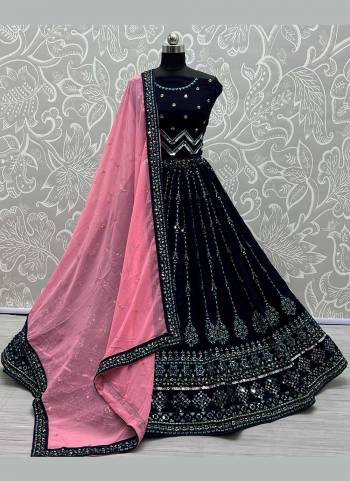 Grab These Beautiful Looking Lehenga Choli in Fine Colored.These Lehenga And Blouse Are Fabricated On Georgette Pair With Georgette Blouse.Its Beautified With German Jari, Multi Thread Embroidery Work.