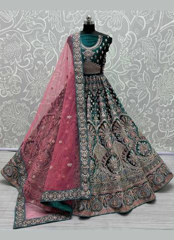 For A Rich And Designer Look,Grab These Lehenga Choli in Fine Colored Pair With Designer Blouse And Dupatta.These Lehenga And Blouse Are Fabricated On Velvet Pair With Soft Net Dupatta.Its Beautified With Heavy Designer Work.