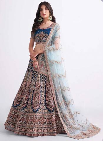 Grab These Designer Looking Lehenga Choli in Fine Colored.These Lehenga And Blouse Are Fabricated On Net Pair With Net Dupatta.Its Beautified With Designer Work.