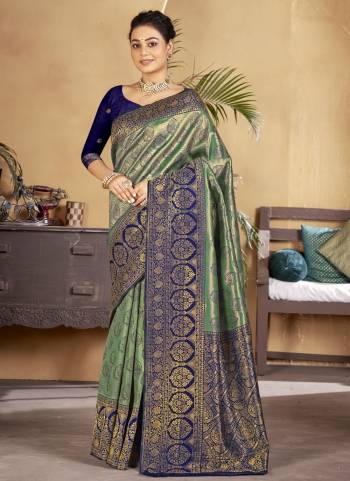 Grab These Saree in Pretty Colored.These Saree and Blouse Are Fabricated On Silk.Its Beautified With Heavy Woven Zari Work.