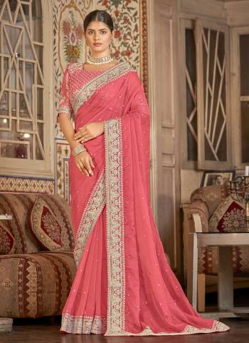 For A Different Look,Grab These Saree in Fine Colored Pair With Blouse.These Saree is Fabricated on Organza Pair With Organa Blouse.Its Beautified With Designer Work.