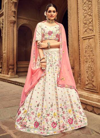 Bold And Beautiful Looking Lehenga Choli is Here,These Lehenga And Blouse Are Fabricated On Georgette Pair With Georgette Dupatta.Its Beautified With Heavy Thread,Sequance Embroidery Work.