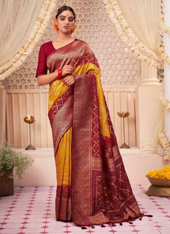 For A Different Look,Grab These Saree in Fine Colored Pair With Blouse.These Saree And Blouse Are Fabricated On Raw Silk.Its Beautified With Heavy Wevon Designer Work .