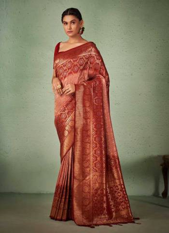 Grab These Saree in Fine Colored Pair With Blouse.These Saree And Blouse Are Fbaricated On Raw Silk.Its Beautified With Heavy Wevon Designer Work.