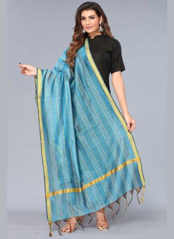 Grab These Beautiful Colored Dupatta.These Dupatta is Fabricated On Silk Blend.Its Beautified With Wevon Designer Work.