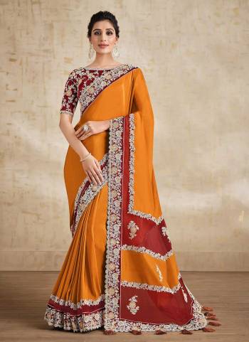 For A Beautiful Look,Grab These Saree in Fine Colored Pair With Blouse.These Saree is Fabricated On Silk Georgette Pair With Raw Silk Blouse.Its Beautified With Designer Work.