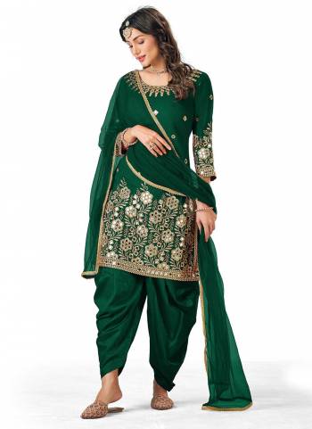 Grab These Beautiful Colored Suit Pair Wth Bottom And Dupatta.These Top is Fabricated On Faux Georgette Pair With Santoon Bottom And Soft Net Dupatta.Its Beautified With Heavy Mirror Embroidery Work.