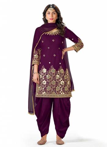 Grab These Beautiful Colored Suit Pair Wth Bottom And Dupatta.These Top is Fabricated On Faux Georgette Pair With Santoon Bottom And Soft Net Dupatta.Its Beautified With Heavy Mirror Embroidery Work.