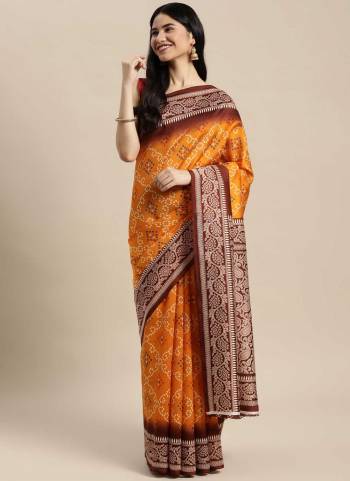 Grab These Casual Wear Saree in Fine Colored.These Saree And Blouse Are Fabricated On Art Silk.Its Beautified With Designer Printed Work.