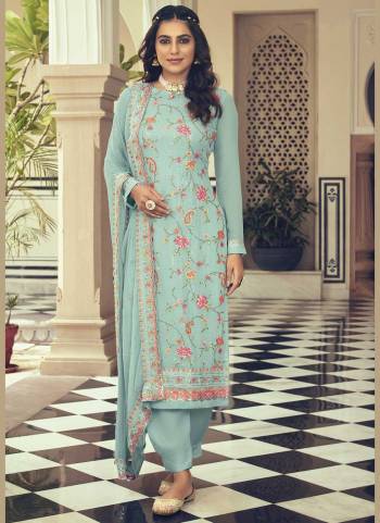 Grab These Suit in Fine Colored Pair With Bottom And Dupatta.These Top And Dupatta Are Fabricated On Faux Georgette Pair With Santoon Bottom.Its Beautified With Santoon Bottom.Its Beautified With Heavy Designer Embroidery Work.