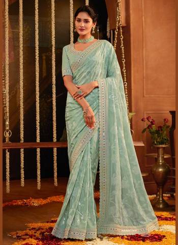 Grab These Designer Looking Saree in Fine Colored.These Saree is Fabricated On Tissue Silk Pair With Banglori Silk Blouse.Its Beutified With Designer Work.