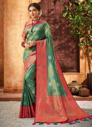 Grab These Beautiful Looking Saree in Fine Colored.These Saree And Blouse Are Fabricated On Brocade.Its Beautified With 2D Designer Weaving With Heavy Stone Work.