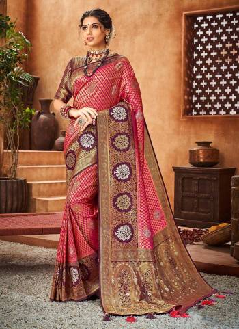 Grab These Beautiful Looking Saree in Fine Colored.These Saree And Blouse Are Fabricated On Brocade.Its Beautified With 2D Designer Weaving With Heavy Stone Work.