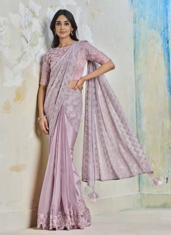 Attrective These Festive Wear Readymade Saree And Blouse in Fine Colored.These Saree is Fabricated On Satin Silk Pair With Satin Silk Blouse.Its Beautified With Heavy Designer Embroidery Work.