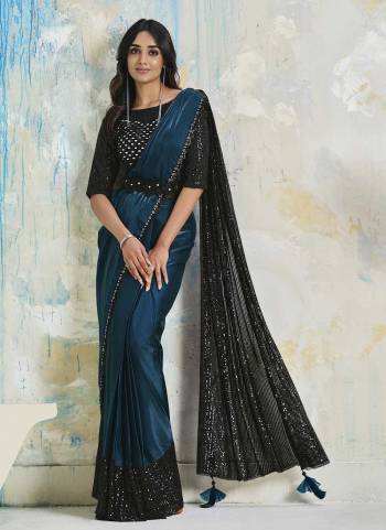 Attrective These Festive Wear Readymade Saree And Blouse in Fine Colored.These Saree is Fabricated On Satin Silk Crepe Pair With Satin Silk Crepe Blouse.Its Beautified With Heavy Designer Embroidery Work.