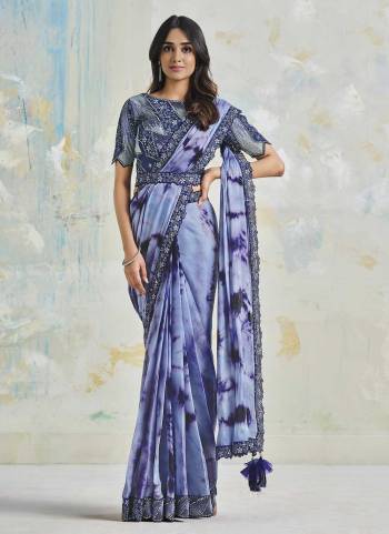 Attrective These Festive Wear Readymade Saree And Blouse in Fine Colored.These Saree is Fabricated On Satin Silk Crepe Pair With Satin Silk Crepe Blouse.Its Beautified With Heavy Designer Embroidery Work.