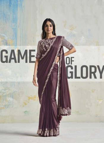 Attrective These Festive Wear Readymade Saree And Blouse in Fine Colored.These Saree is Fabricated On Satin Silk Crepe Pair With Satin Silk Crepe Blouse.Its Beautified With Heavy Designer Embroidery Work.