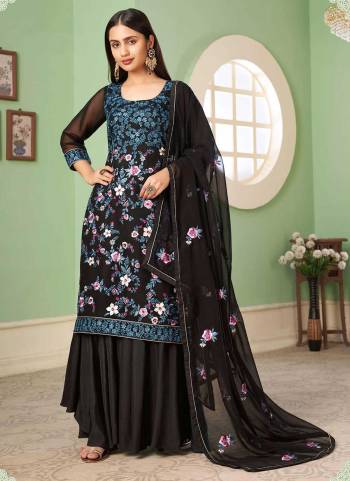 Grab These Designer Plazzo Suit in Fine Colored Pair With Bottom And Dupatta.These Top And Dupatta Are Fabricated On Georgette Pair With Santoon Bottom.Its Beautified With Santoon Inner.Its Beautified With Heavy Designer Muity Thread ,Sequance Embroidery Work.