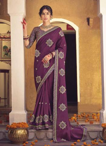 Grab These Party Wear Saree in Fine Colored.These Saree Are Chinon And Blouse is Fabricated On Brocade.Its Beautified With Designer Embroidery Work With Brocade Blouse.