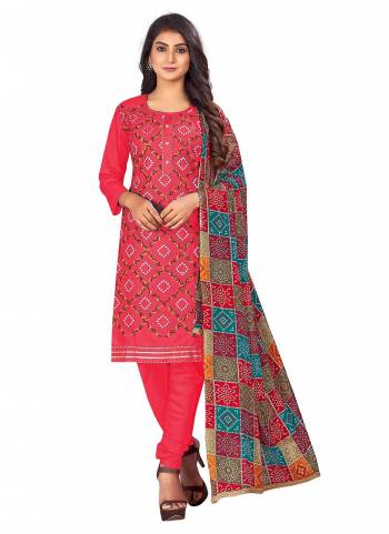 Grab These Suit in Fine Colored Pair With Bottom And Dupatta.These Top Are PC Cotton And Dupatta Are Fabricated On Chinon Pair With Cotton Bottom.Its Beautified With Designer Embroidery Work,With Printed Dupatta.