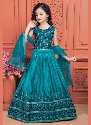 A Designer Look These Readymade Kidswear Lehenga Choli in Fine Colored.These Lehenga Are Chinon Silk And Blouse Are Fabricated On Banglori Silk Pair With Net Dupatta.Its Beautified With Sequance,Thread Embroidery Work.