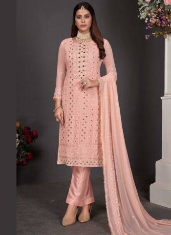 Grab These Suit in Fine Colored Pair With Bottom And Dupatta.These Top Are Faux Georgette And Dupatta Are Fabricated On Nazneen Pair With Santoon Bottom.Its Beautified With Santoon Bottom.Its Beautified With Heavy Designer Embroidery,Stone Work.