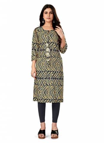 Grab These Beautiful Looking Readymade Kurti.These Kurti is Fabricated On Rayon Viscose.Its Beautified With Designer Printed With Foil Printed.