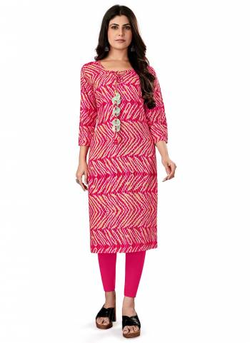 Grab These Beautiful Looking Readymade Kurti.These Kurti is Fabricated On Rayon Viscose.Its Beautified With Designer Printed With Foil Printed.