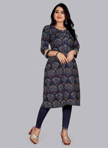 Grab These Beautiful Looking Readymade Kurti.These Kurti is Fabricated On Rayon Viscose.Its Beautified With Designer Printed With Foil Printed.