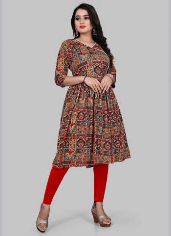 Grab These Beautiful Looking Readymade Kurti.These Kurti is Fabricated On Rayon Viscose.Its Beautified With Designer Printed With Foil Printed.