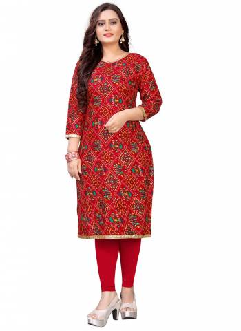 Grab These Beautiful Looking Readymade Kurti.These Kurti is Fabricated On Rayon.Its Beautified With Designer Printed With Foil Printed.